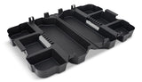 Tote Insert Tray with Carry Handle, Black, 2-pk