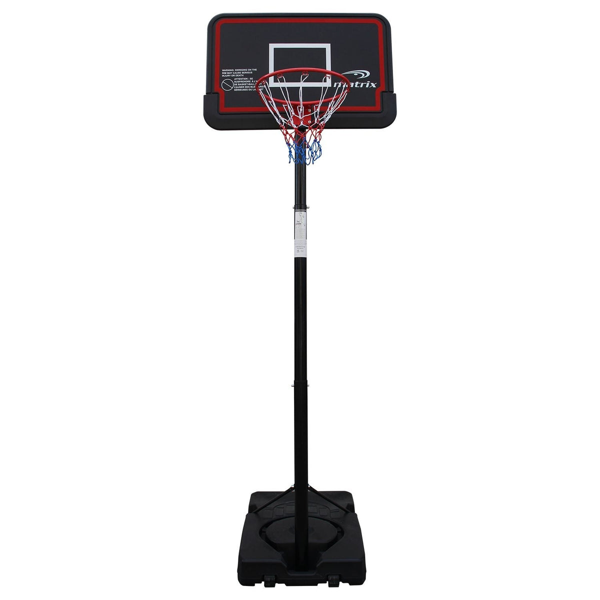 Matrix Classical Portable Adjustable Basketball System, 44-in
