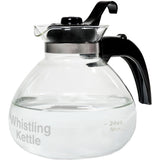 1.4L Glass Whistling Stovetop Kettle, Dishwasher Safe