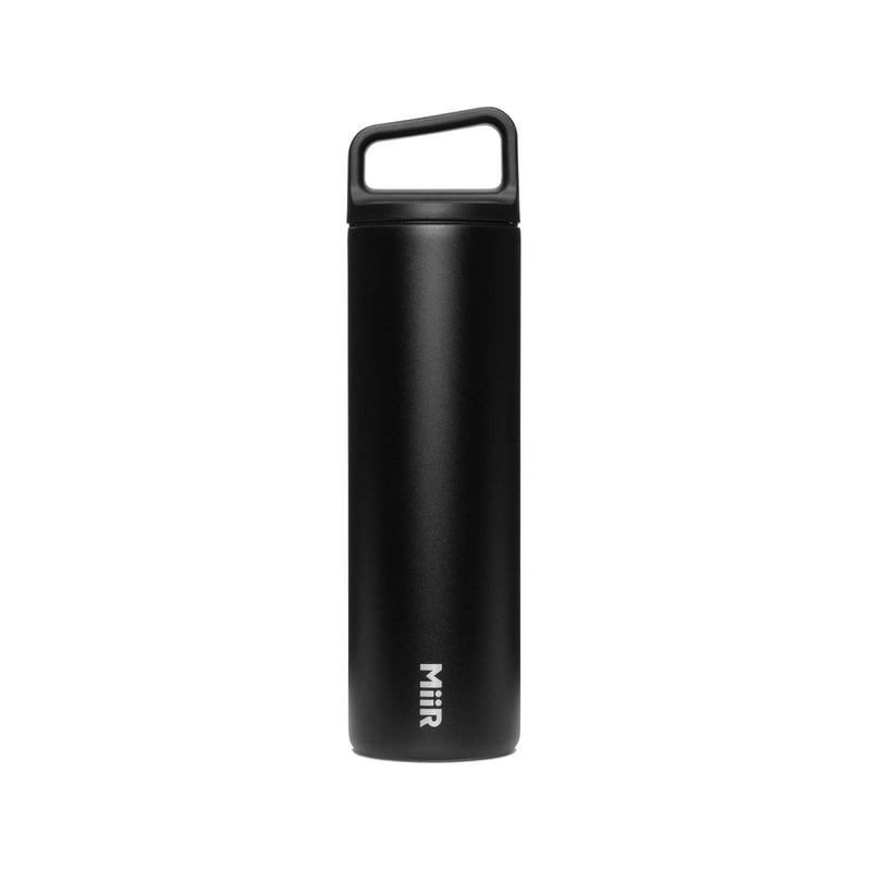 Wide Mouth Stainless Steel Insulated Travel Water Bottle, Black, 20-oz Q7234