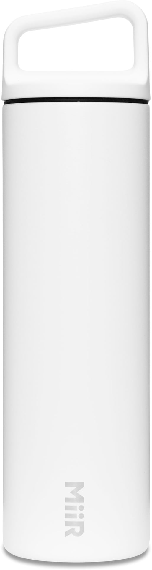 Wide Mouth Stainless Steel Insulated Travel Water Bottle, White, 20-oz