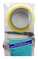 Mini Moving Kit with Box Cutter, Marker, Clear Packing Tape, Tape Gun & Box ID Labels