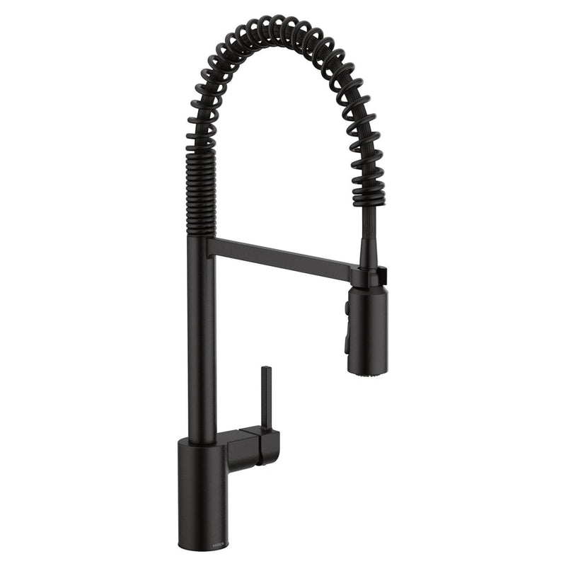 Align Single Handle High Arc Pull Down Sprayer Kitchen Faucet, Matte Black D5239