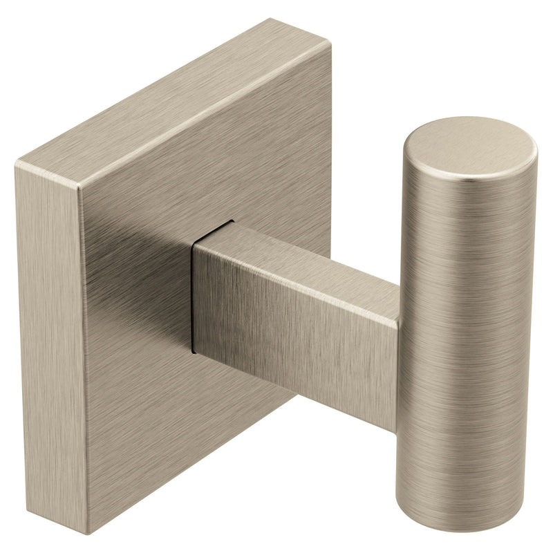 Triva Single Robe Hook, Brushed Nickel G913