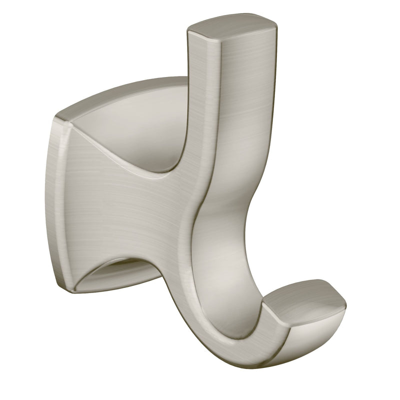 Voss Double Robe Hook, Brushed Nickel Y8788
