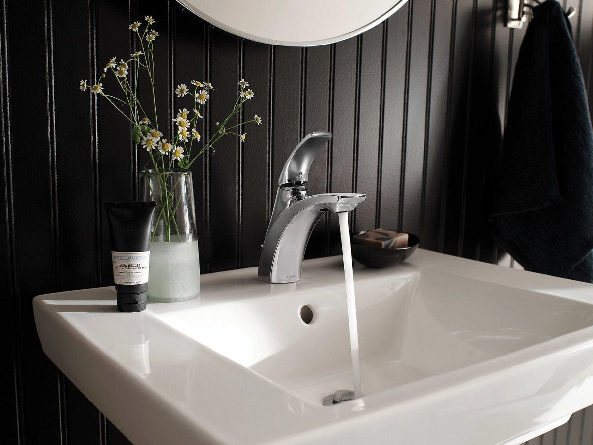 Zarina Single Handle High Arc Bathroom Faucet, Chrome