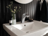 Zarina Single Handle High Arc Bathroom Faucet, Chrome