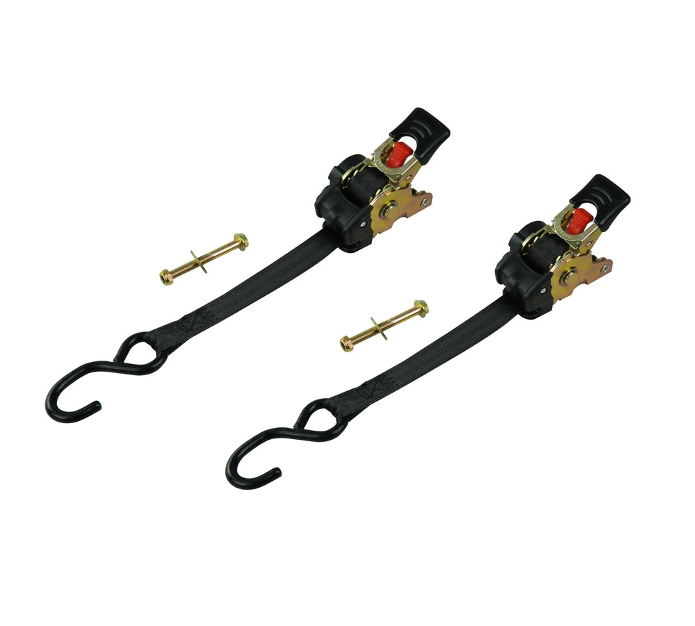 1,500-lb Retractable Transom Tie Down Strap, 1-in x 6-ft (2.54 cm x 1.8 m), 2-pk