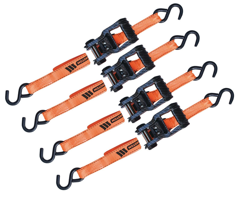 3,000-lb Heavy Duty Ratchet Tie Down Strap, 1.25-in x 14-ft, 4-pk L1240