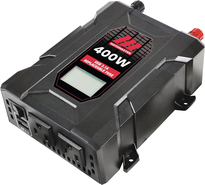 400W Power Inverter with LCD Screen, Grey M9143