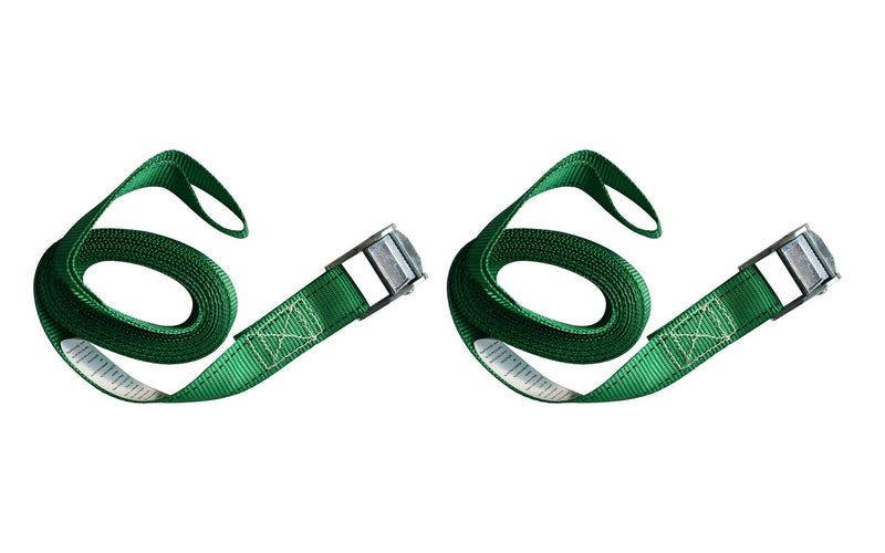 450-lb Light Duty Lashing Straps with Cam Buckle Clasps, Weatherproof, 1-in x 12-ft, 2-pk W2162