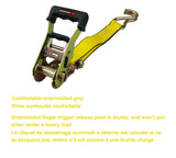 5,000-lb Commercial Ratchet Tie Down Straps, with Ultra Padded Handles, 1.5-in x 14-ft, 2-pk