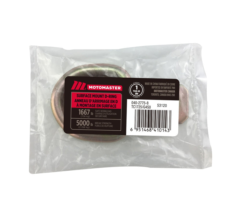 5,000-lb Medium Duty D-Ring, Surface Mountable P9818