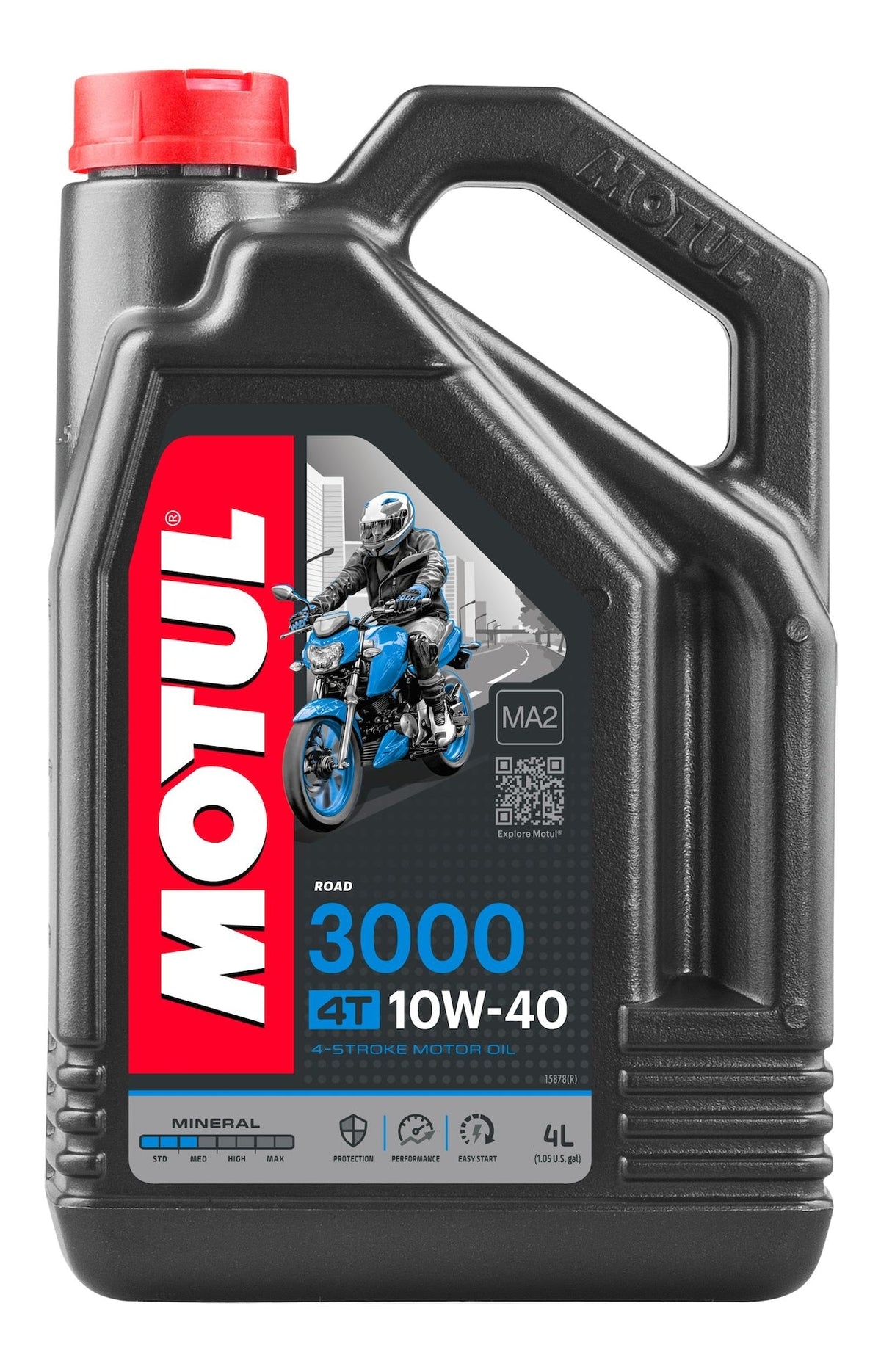 3000 4-Stroke 10W40 Mineral Motor Oil, 4-L