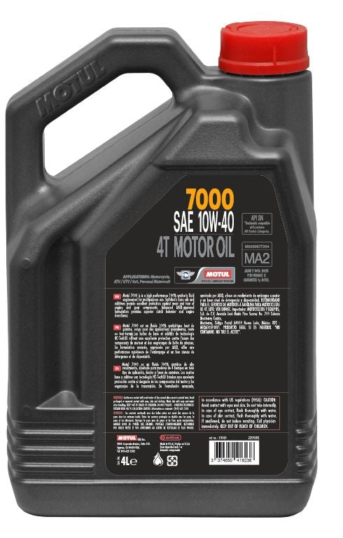 4L 7000 4-Cycle 10W40 Motorcycle Oil