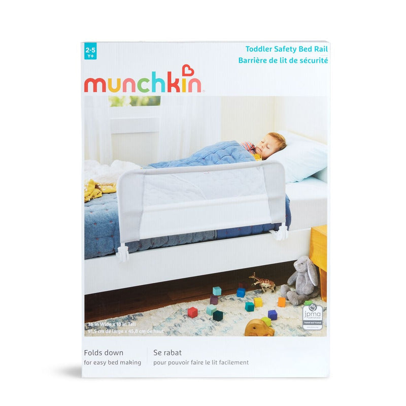 Toddler Safety Bed Rail, No Assembly Needed, White G4423