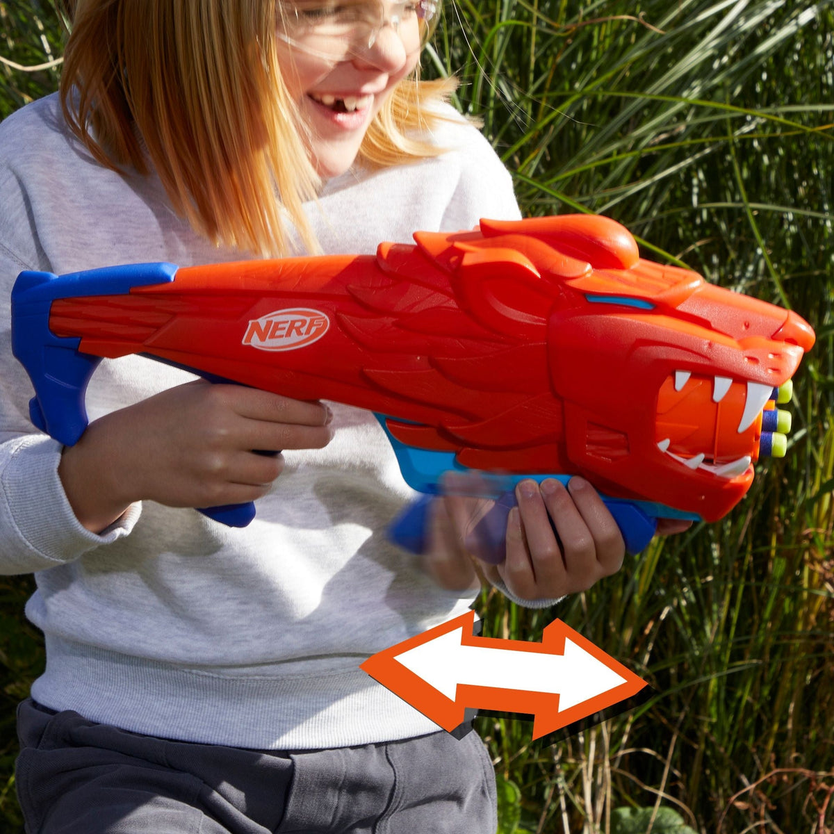 Junior Wild Lionfury Easy-Play Dart Blaster, Includes 16 Darts, Ages 6+