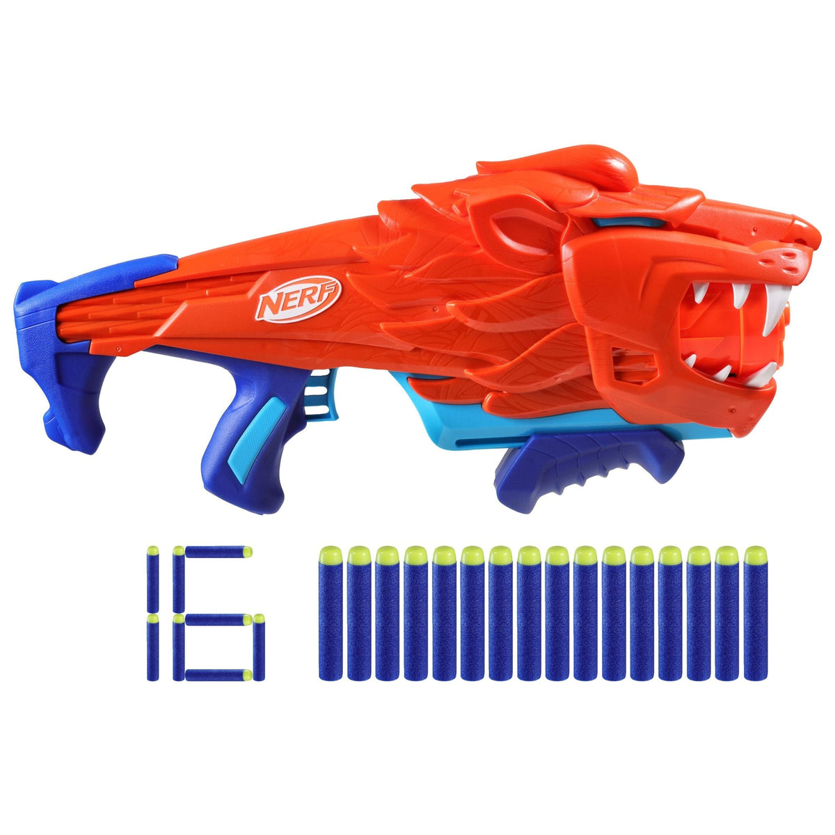 Junior Wild Lionfury Easy-Play Dart Blaster, Includes 16 Darts, Ages 6+