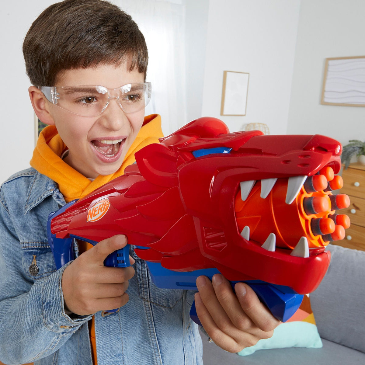 Junior Wild Lionfury Easy-Play Dart Blaster, Includes 16 Darts, Ages 6+