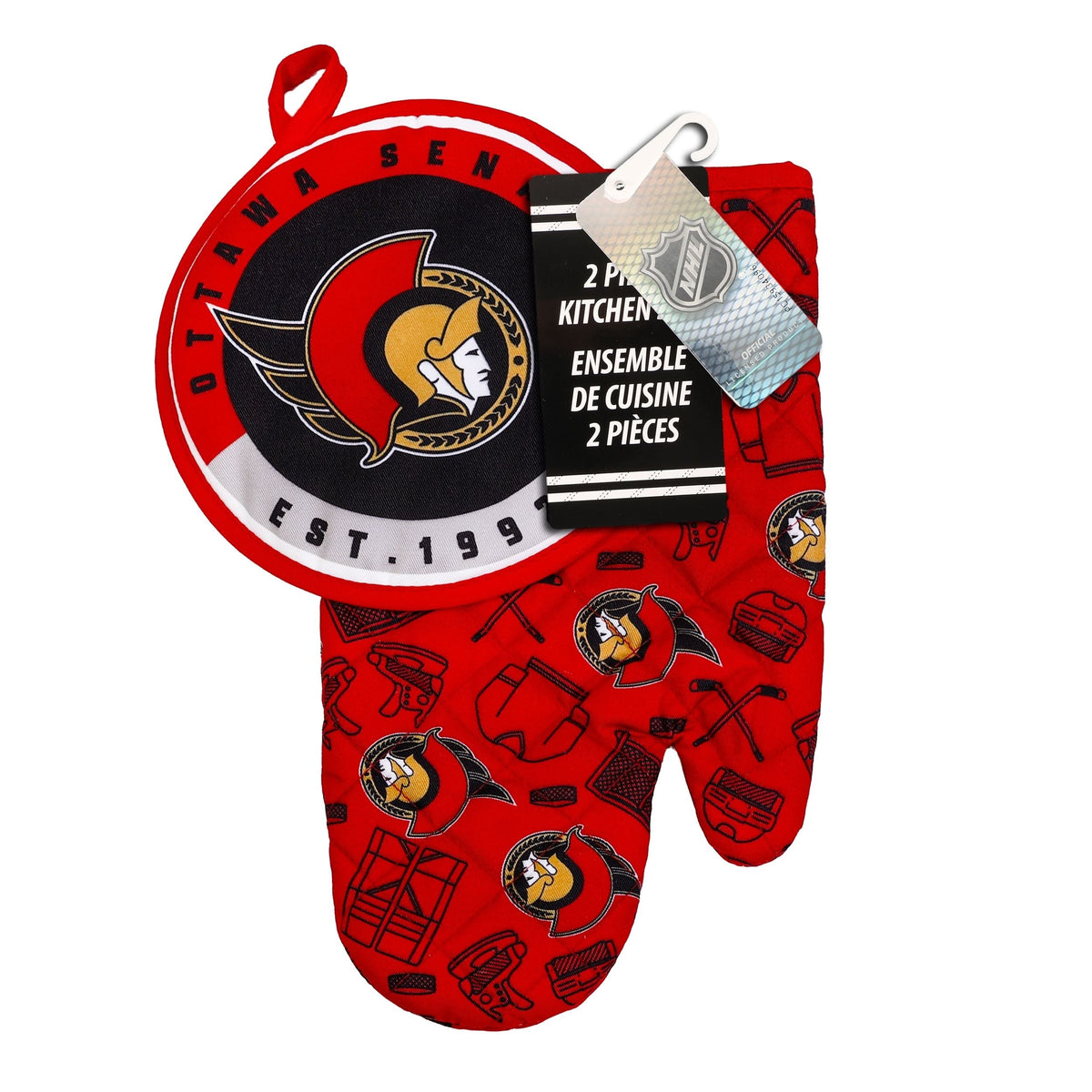 Kitchen Oven Mitt Pot Holder Set, 2-pc