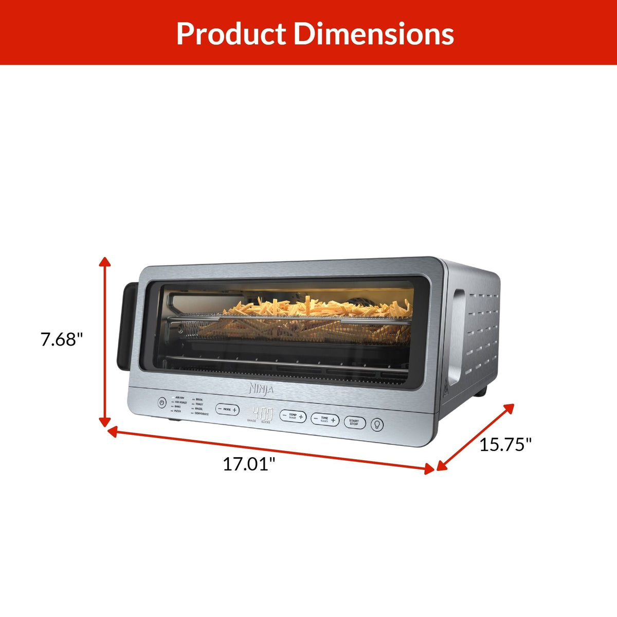 Ninja Flip Space-Saving 8-in-1 Toaster Oven & Air Fryer