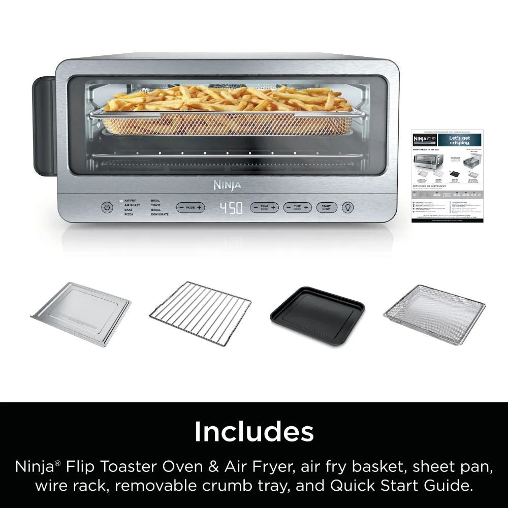 Ninja Flip Space-Saving 8-in-1 Toaster Oven & Air Fryer