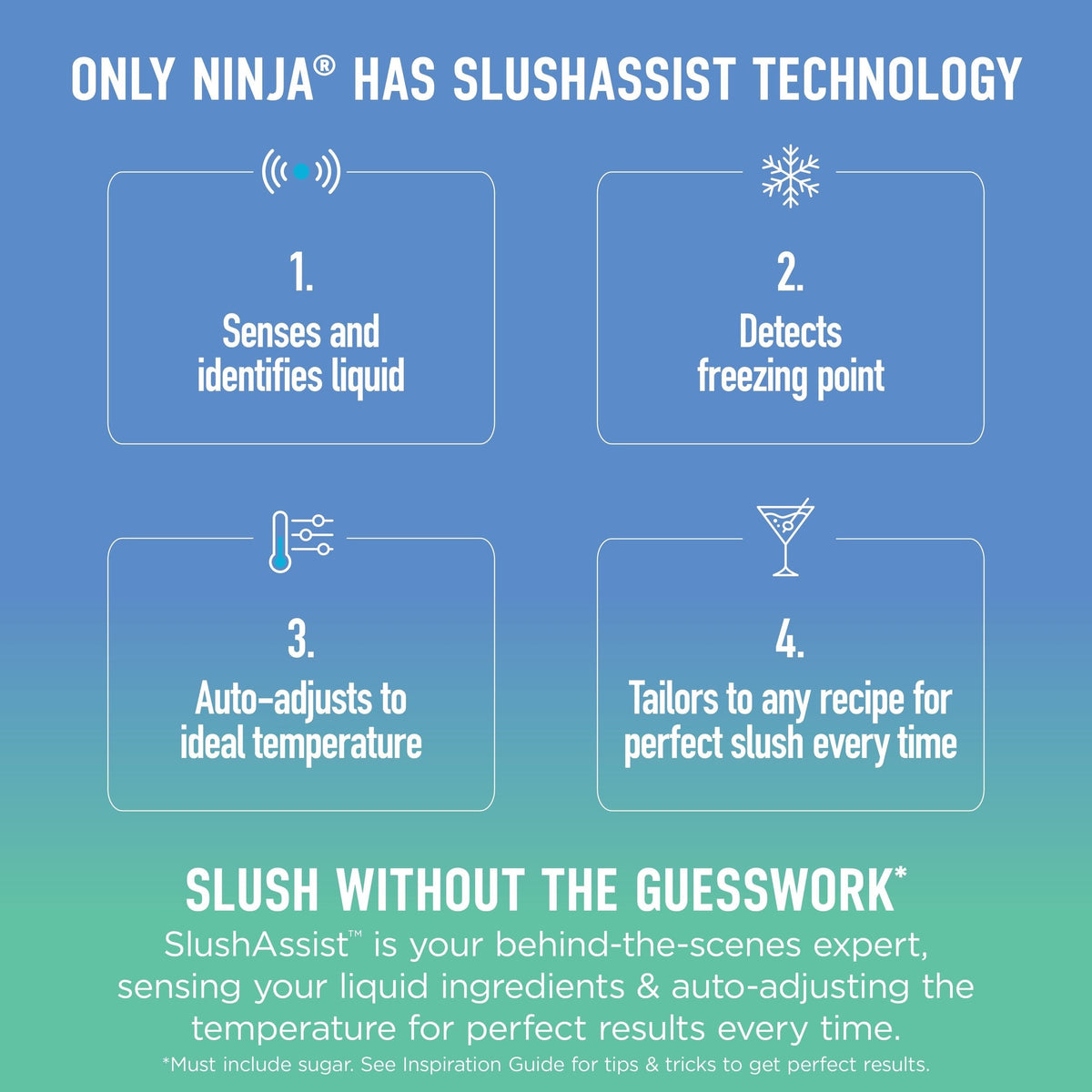 Ninja Slushi XL Slushie Machine with Technology, Crema, FS601CBR