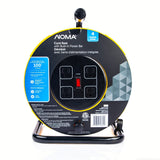 100-ft Extension Cord Storage Reel with 4 Grounded Outlets and Circuit Breaker