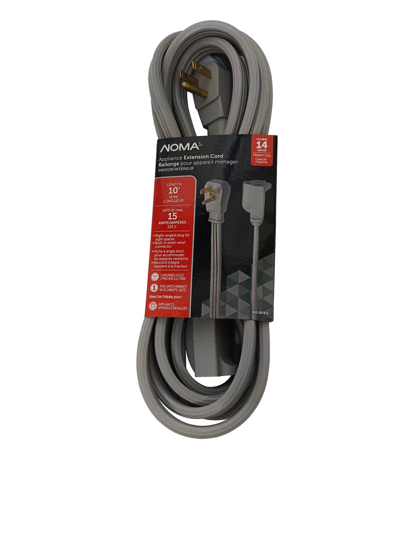 14/3 15 Amp Appliance Extension Cord, Grey G9430