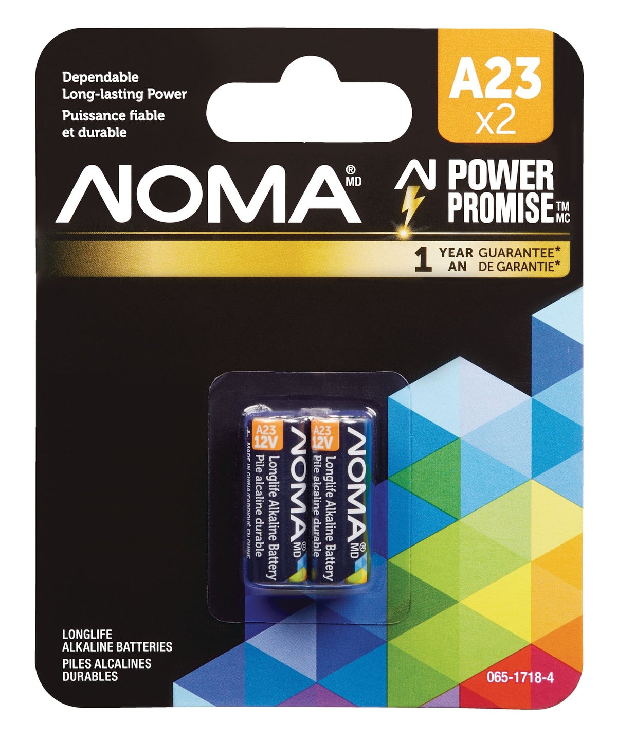 A23 12V / 12 Volt Alkaline Batteries, 2-pk