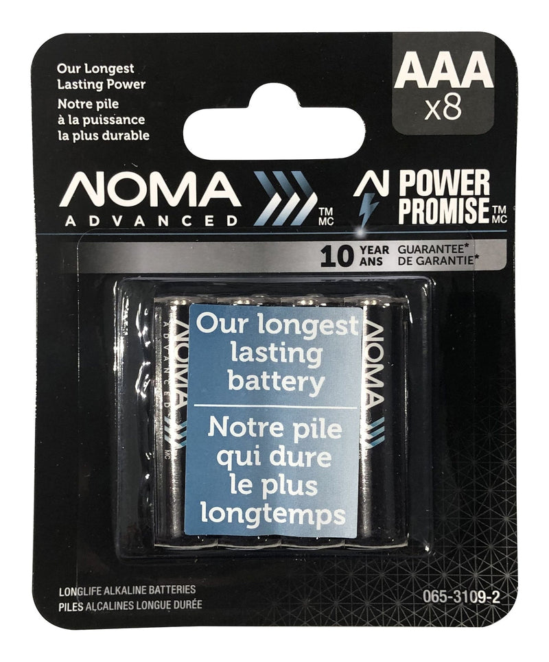 Advanced 8-pk AAA Alkaline Batteries, Long Lasting, All Purpose I8183