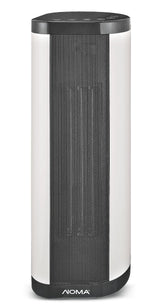 Oscillating Tower/Baseboard Heater withRemote Control & Thermostat, 1500W, White
