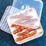 Microwave Bacon Rack, BPA-Free, Brown, 27.9x7.30cm
