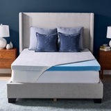 Novaform ComfortLuxe Plus Gel Memory Foam 3-inch Mattress Topper
