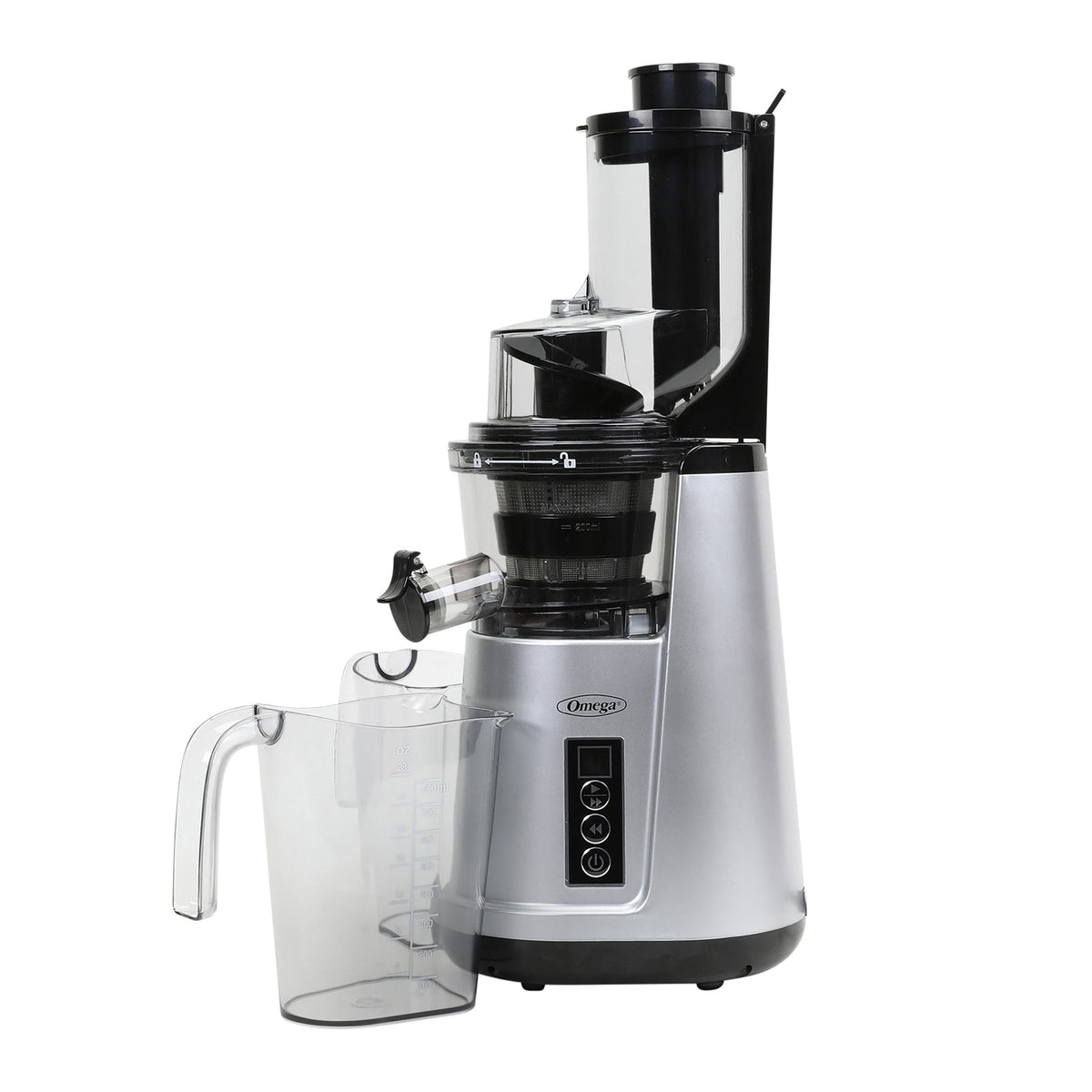 Omega Wide Mouth Cold Press Slow Juicer with Anti-Clog