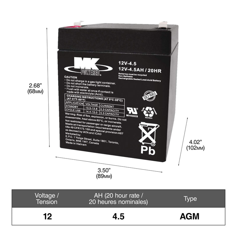 YELLOWTOP 9040-148 Group Size 48/H6 Dual Purpose AGM Battery, 800 CCA K9800