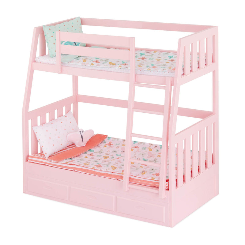 Toy Bunk Bed Playset with Accessories for Ages 3+ L4176