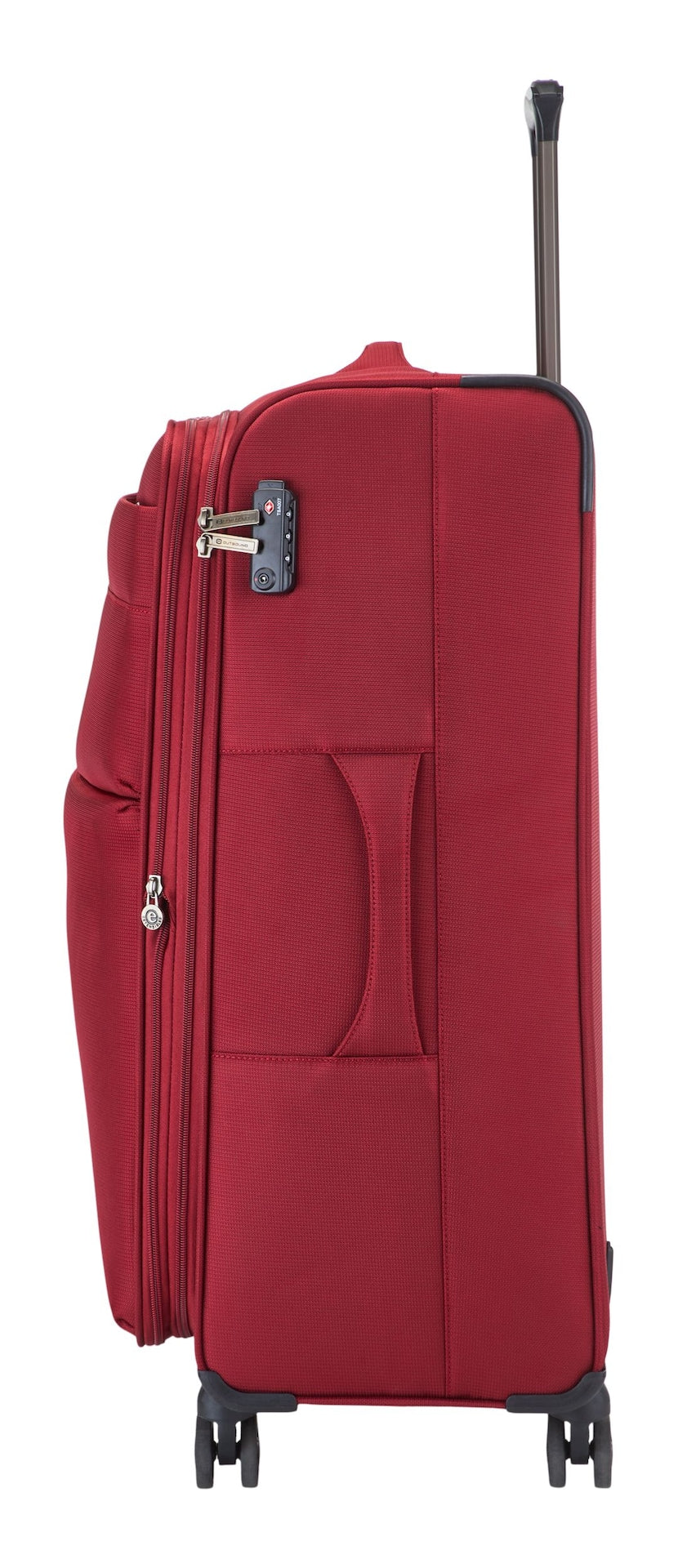 Outbound Softside Large Luggage, Wheeled, Red