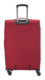 Outbound Softside Large Luggage, Wheeled, Red