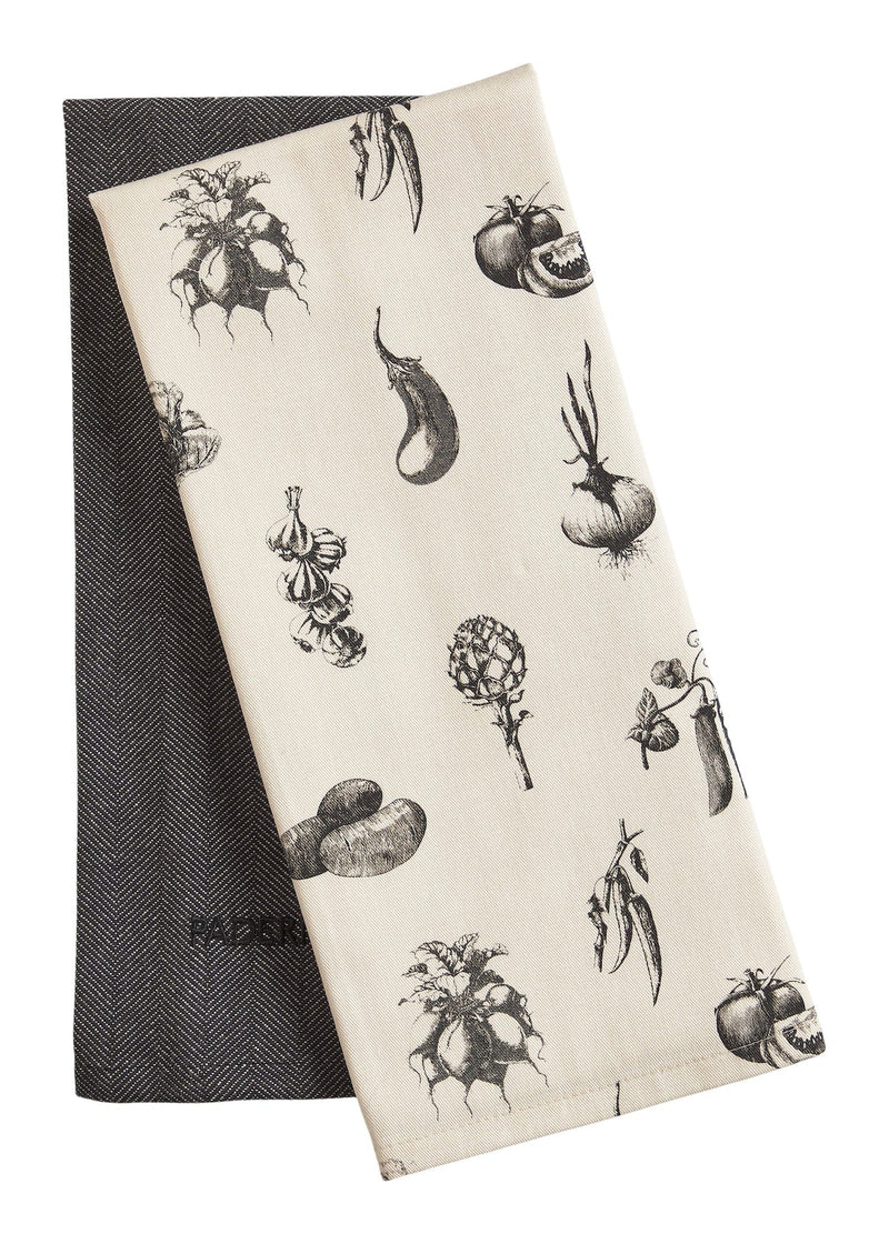 All-Purpose Cotton Kitchen Towels, Grey, 2-pk R3563