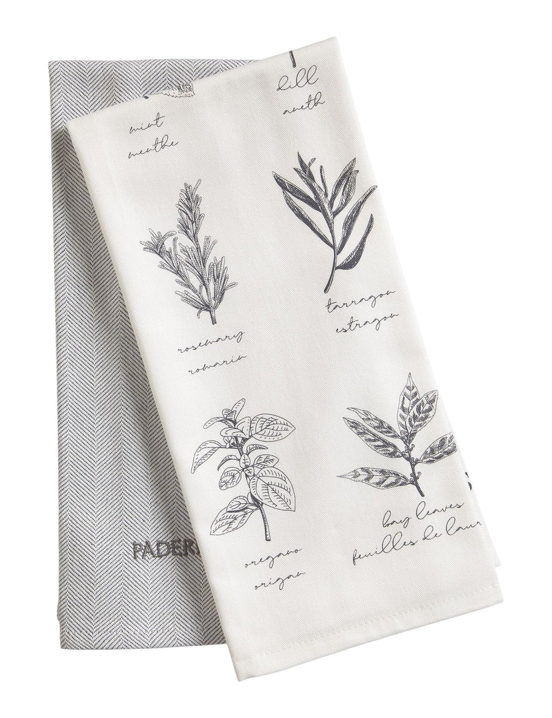 All-Purpose Vegetable-Print Cotton Kitchen Towels, 2-pk B6974