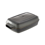 Ceramic Roaster Set, Grey, 15 x 8.5-in, 2-pk