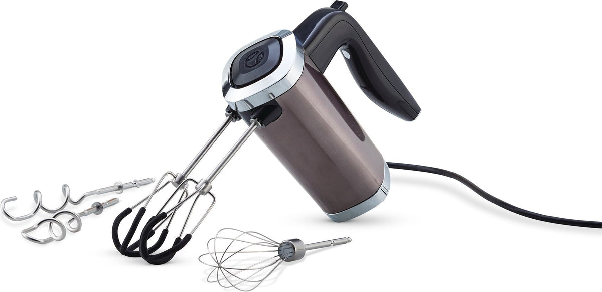 High Power 10-Speed Hand Mixer, Black Stainless Steel