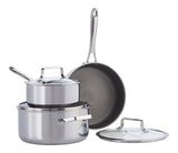 PFOA-Free Hybrid Clad Cookware Pot Set, 6-pc