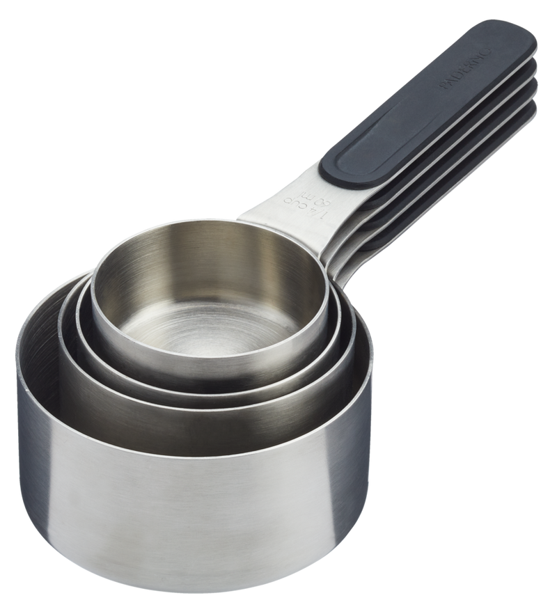 Stainless Steel Measuring Cups with Magnetic Handle, 4-pc X3096