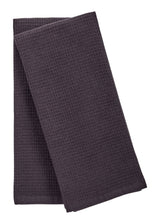 Waffle Cotton Terry All-Purpose Kitchen Towels, Black, 2-pk