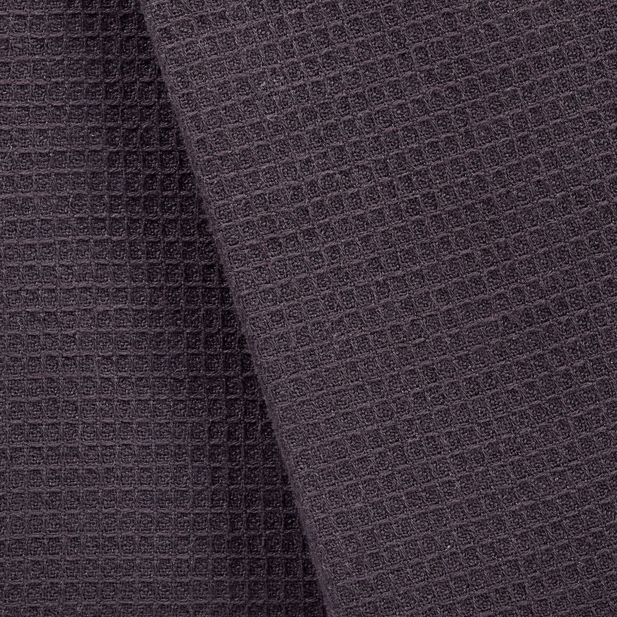 Waffle Cotton Terry All-Purpose Kitchen Towels, Black, 2-pk