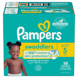 Swaddler Size 5 Leak-Free Baby Diapers, 55-pc