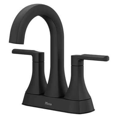 Vaneri 4-in Centreset Bath Faucet, Matte Black