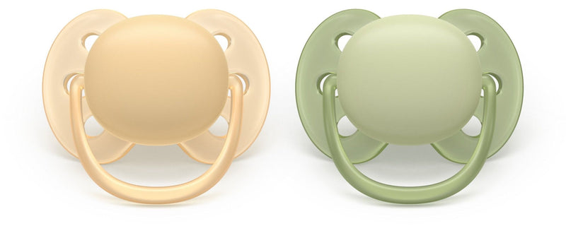 Ultra Soft Beige Pacifier for 6-18M, 2-pk W3750